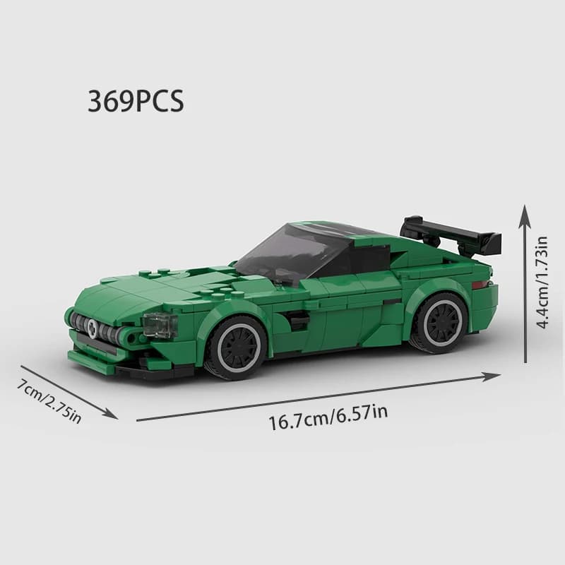 MOC Mercedes AMG GT R – sportowy model z klocków inspirowany torową legendą AMG. Satysfakcja ze składania i efektowny model do kolekcji lub na prezent.