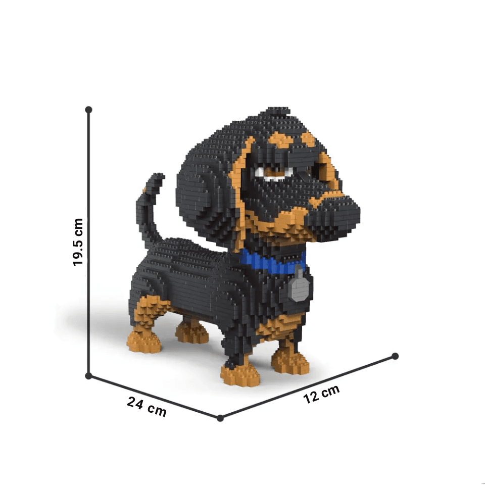 Mini psy z klocków do budowania – różne warianty ras. Spokojna zabawa, sympatyczna figurka i dobry pomysł na drobny prezent.