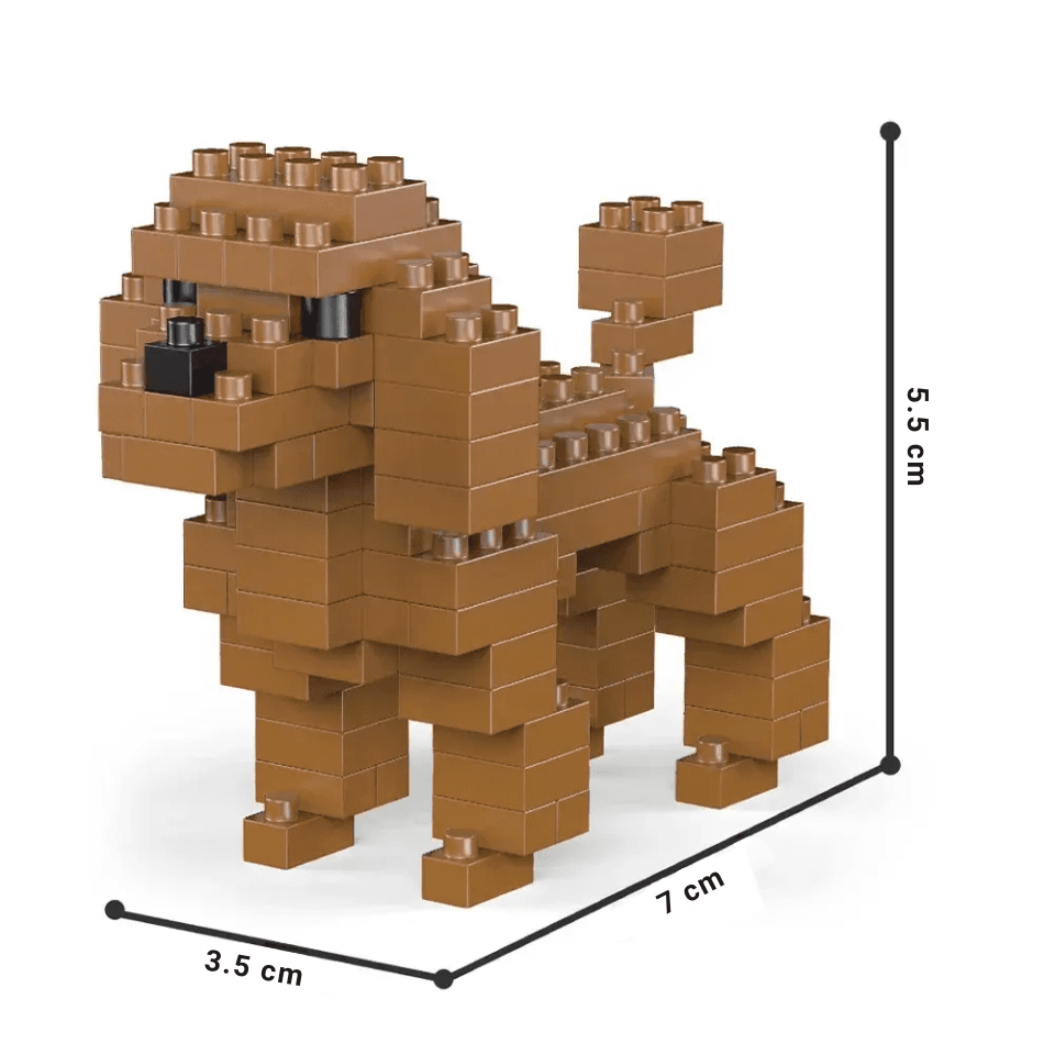 Mini psy z klocków do budowania – różne warianty ras. Spokojna zabawa, sympatyczna figurka i dobry pomysł na drobny prezent.
