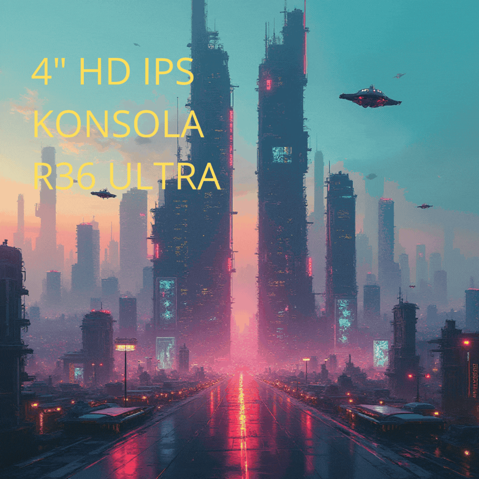 Konsola przenośna R36 ULTRA (najnowsza wersja 2025) – 4-calowy ekran IPS, 64GB lub 128GB, Linux 64-bit, ArkOS 2.0
