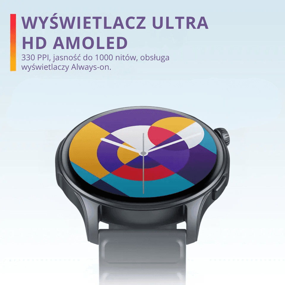 Zeblaze BTalk 3 Plus to prosty smartwatch z ekranem AMOLED i rozmowami Bluetooth. Wygodny na co dzień, także jako bezpieczny wybór na prezent.