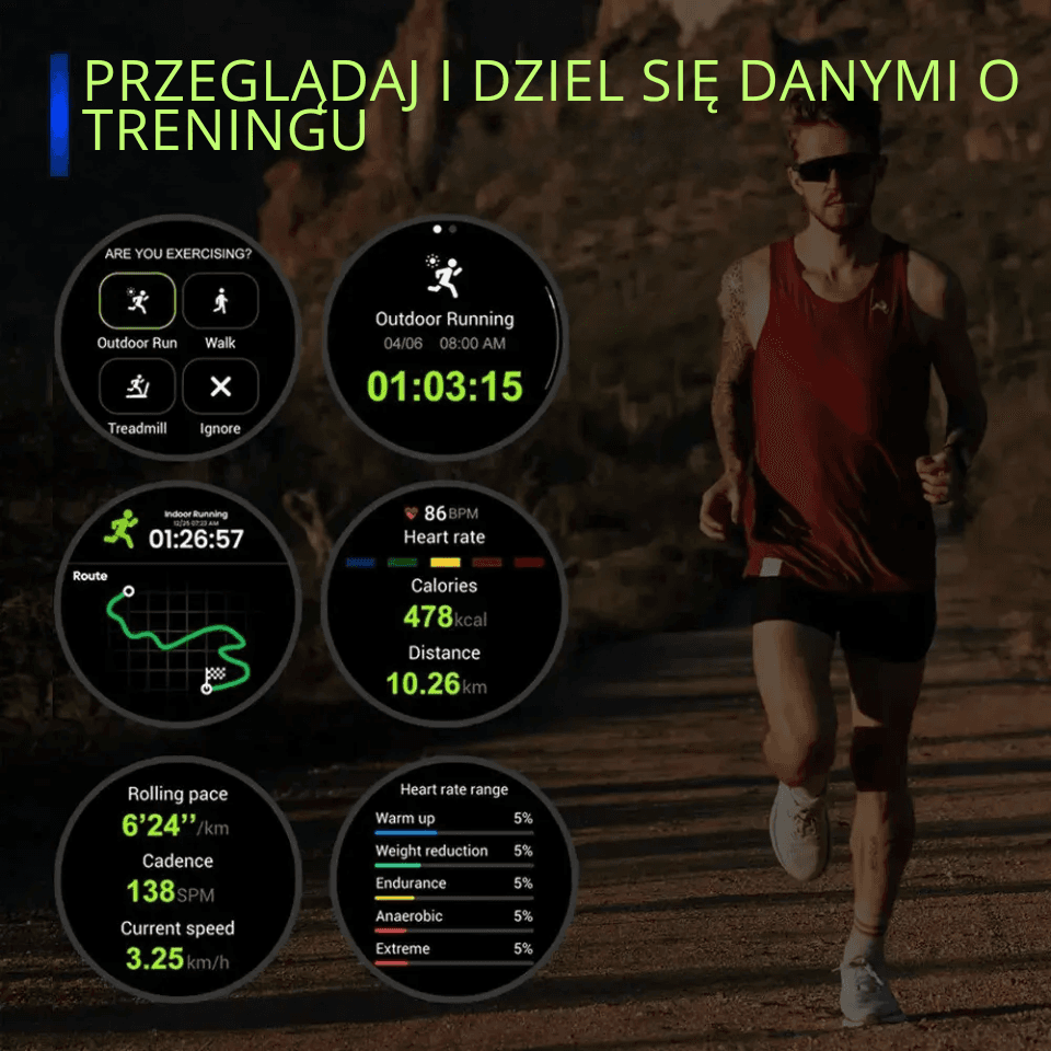 Zeblaze Stratos 3 Pro to smartzegarek z ekranem AMOLED 1.43", GPS i rozmowami Bluetooth. Wygodny do treningu i na co dzień, także jako bezpieczny prezent.